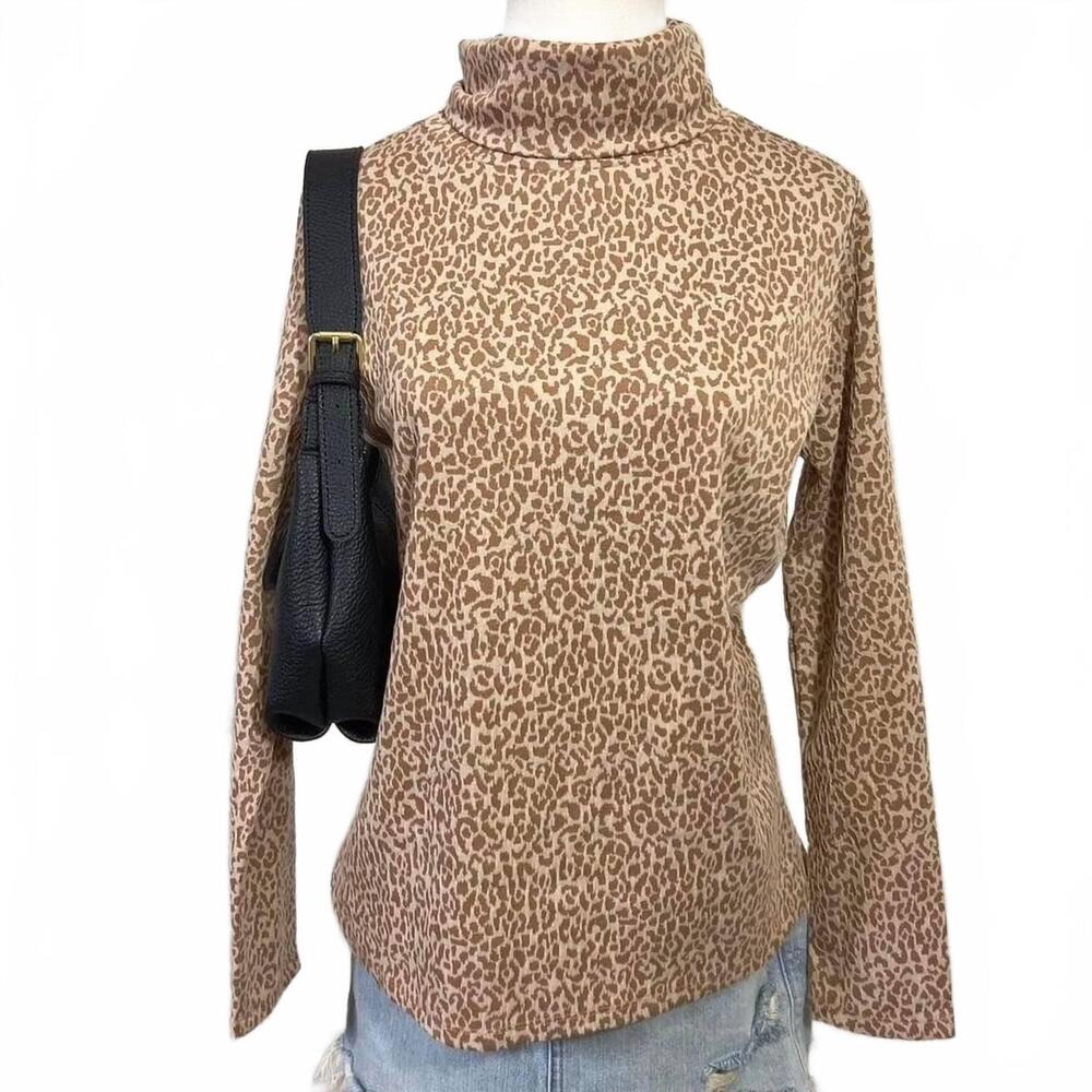 NEW TYLER BOE women's knit long sleeve tunic in tan